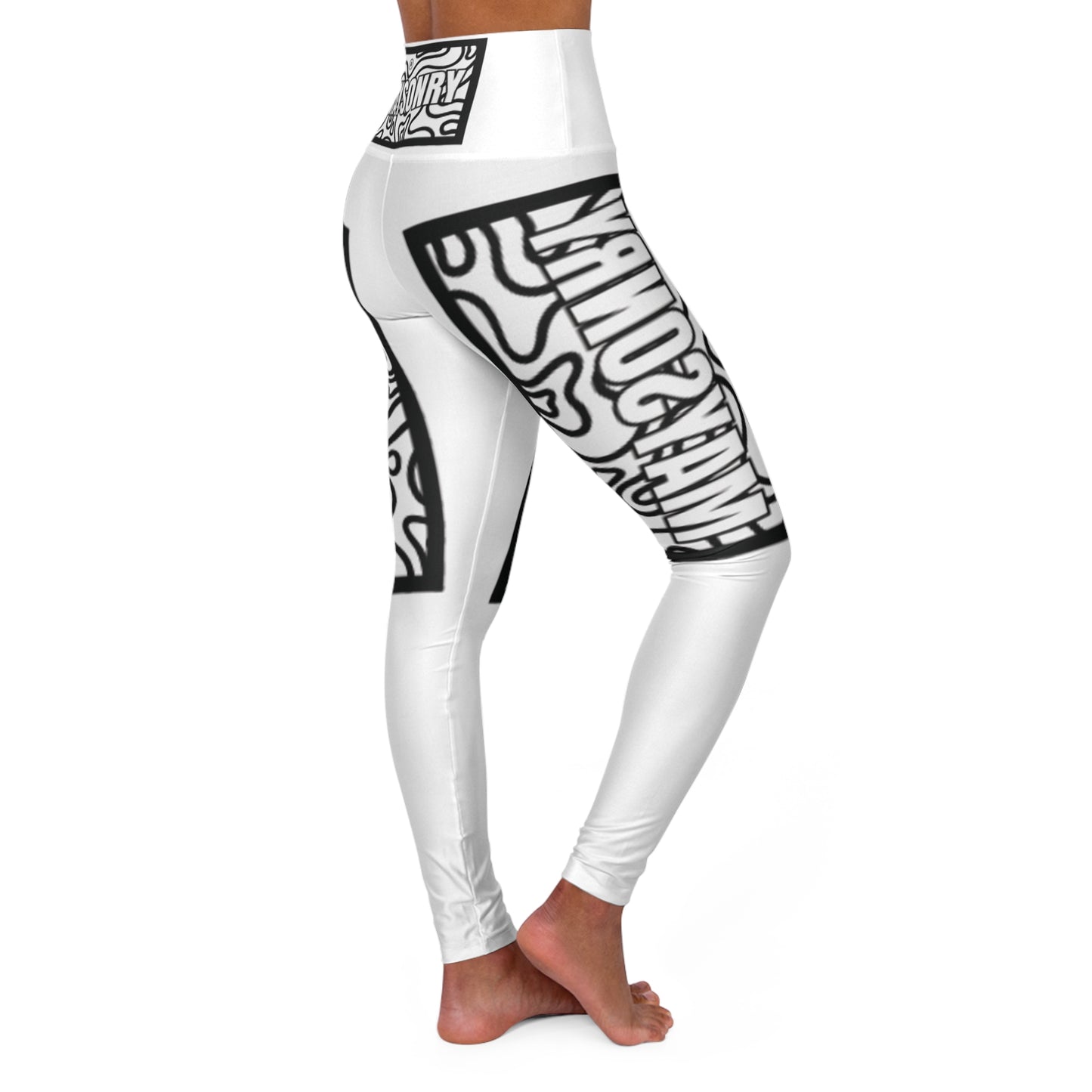 High Waisted Yoga Leggings (AOP)