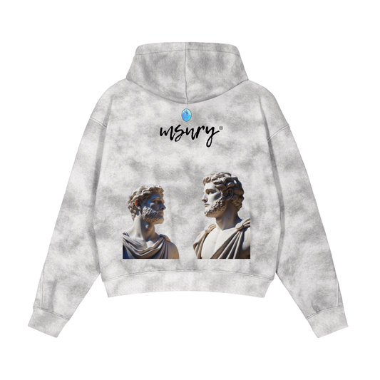 Dirty Washed "GREEK GODS" Fleece Hoodie