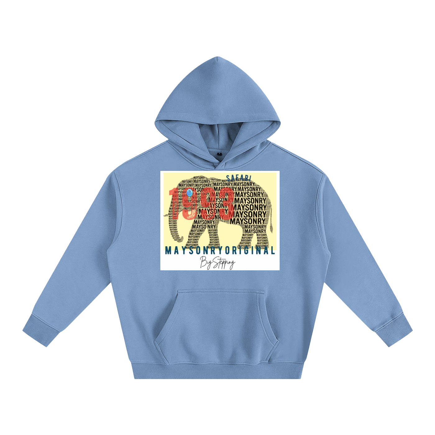 Oversize Fleeced Hoodie- MAYSON-ELEPHANT