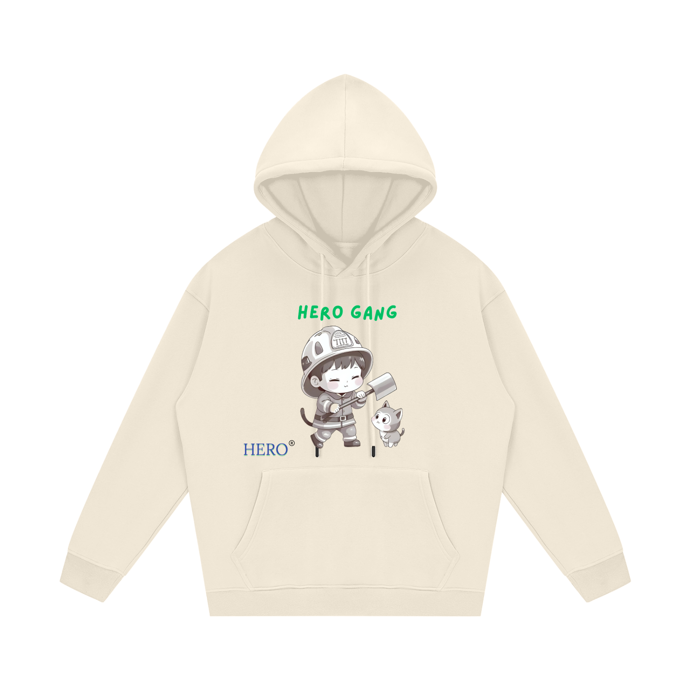 Streetwear Unisex Fleece Hoodie HERO GANG