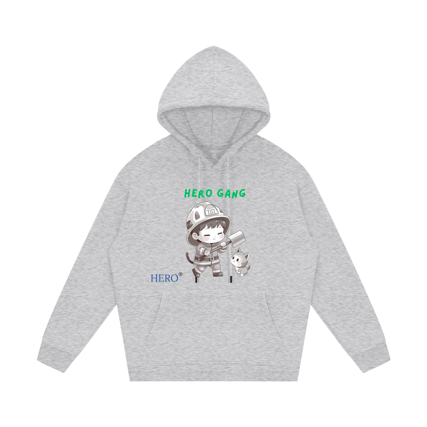 Streetwear Unisex Fleece Hoodie HERO GANG