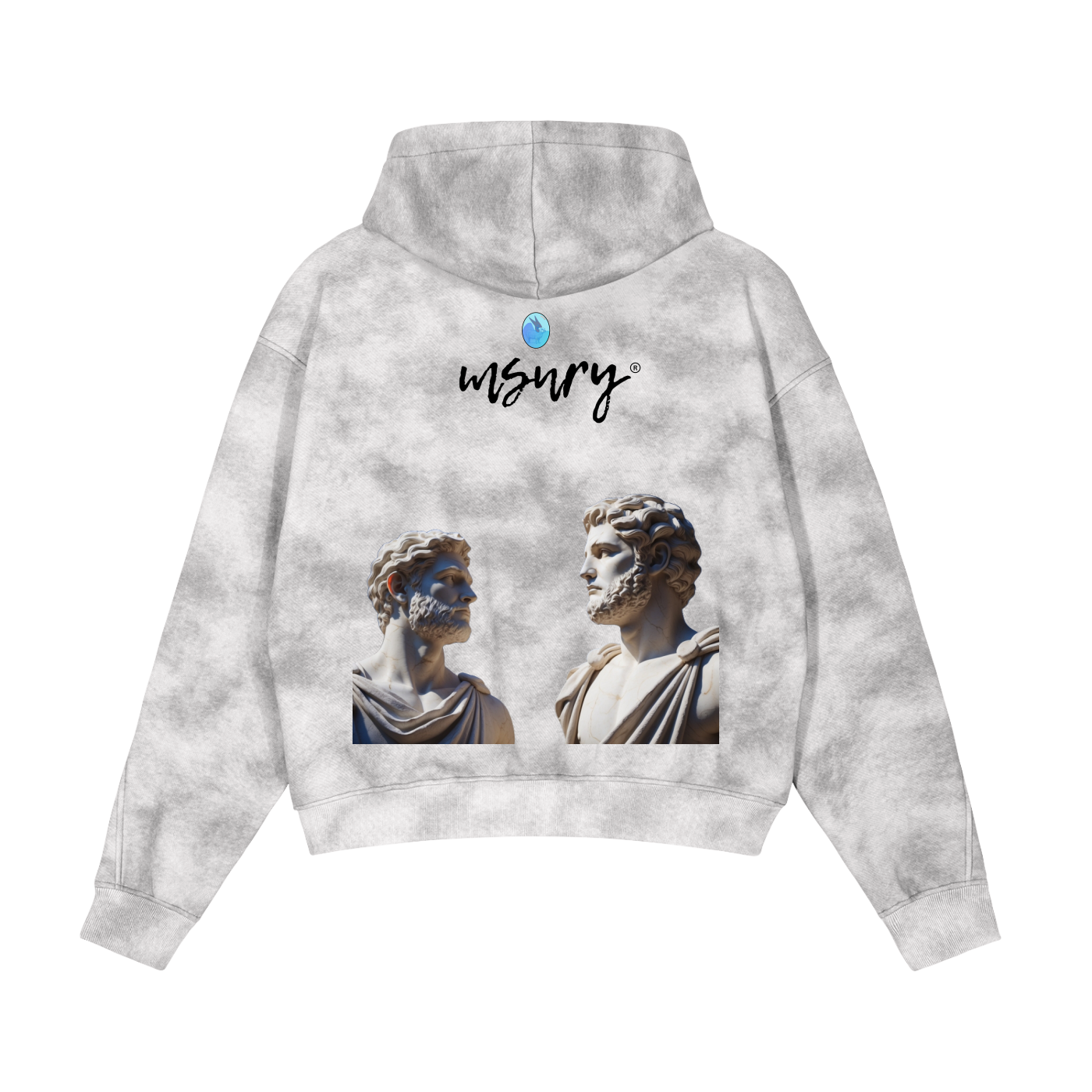 Dirty Washed "GREEK GODS" Fleece Hoodie