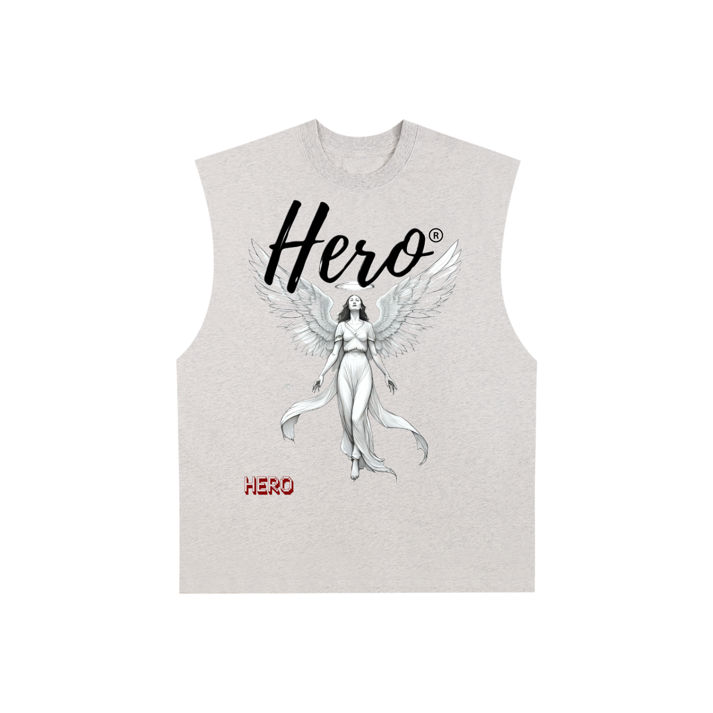 Raw Edge Cotton Tank Top