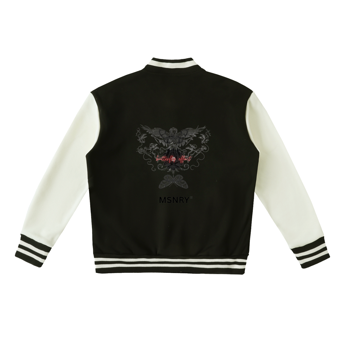 Two-Tone Fleeced Varsity Jacket