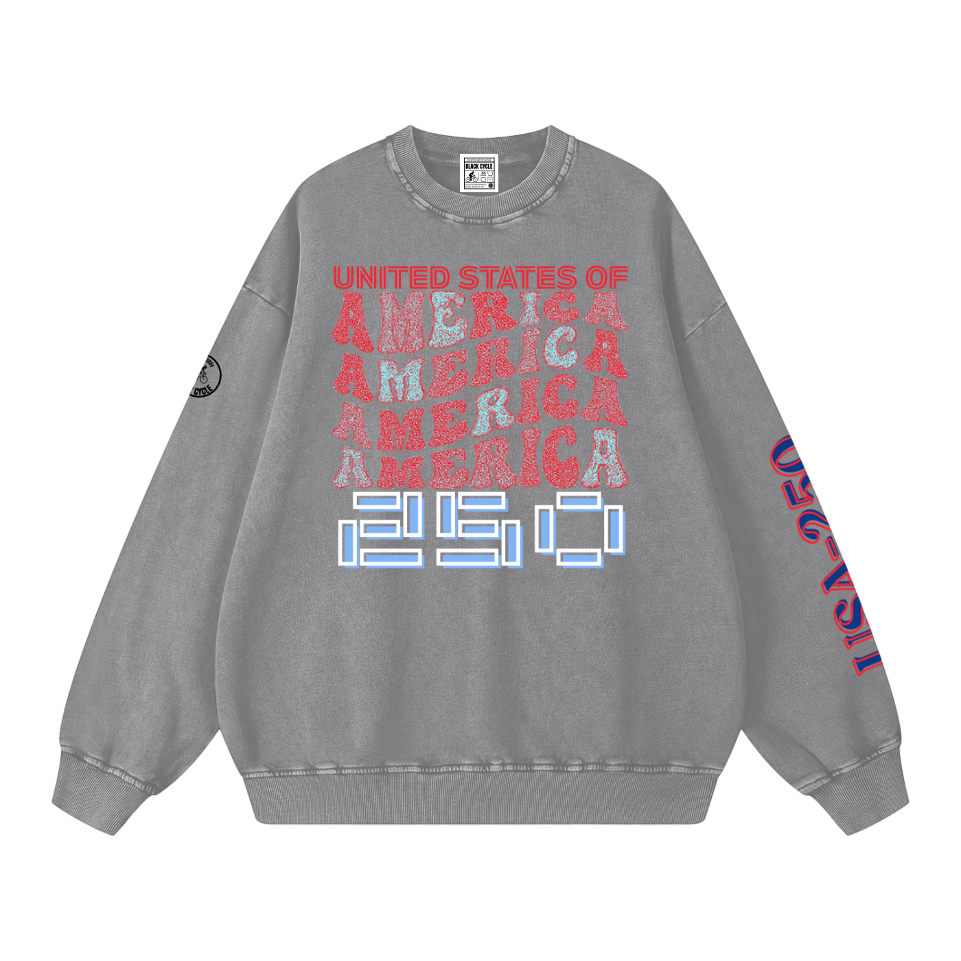 Snow Washed Oversized Sweatshirt