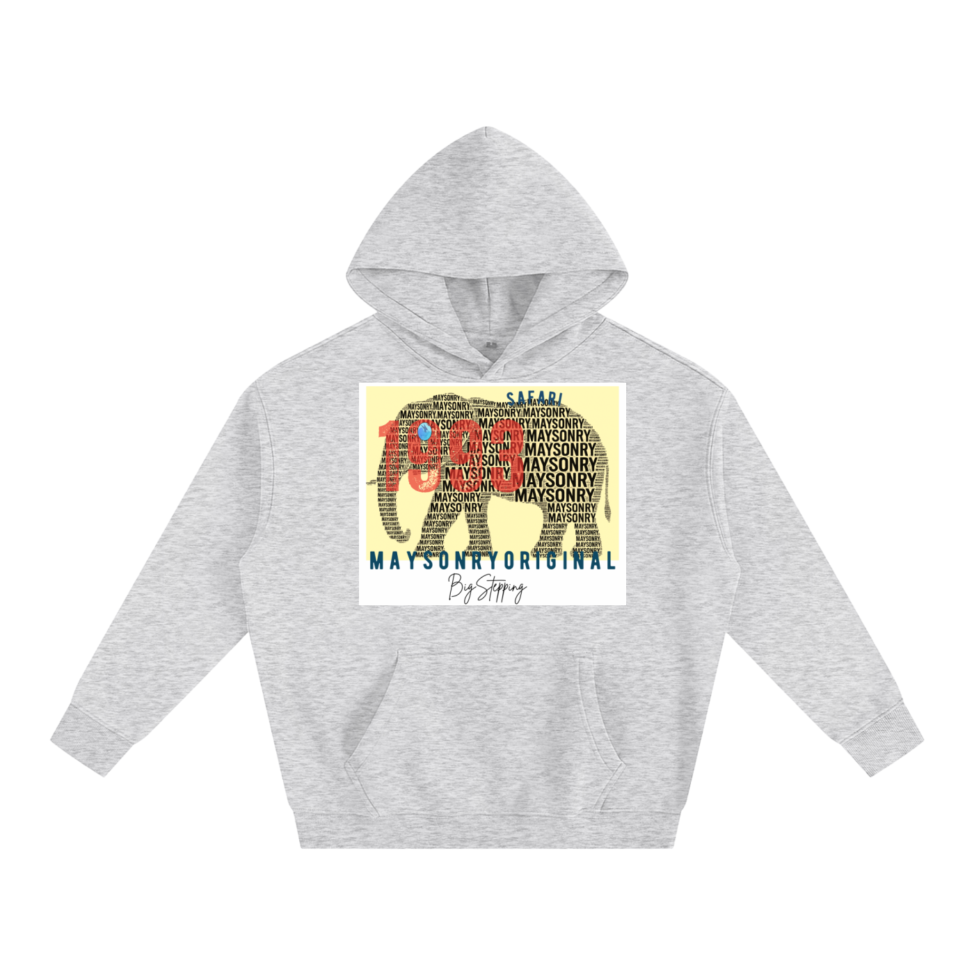 Oversize Fleeced Hoodie- MAYSON-ELEPHANT