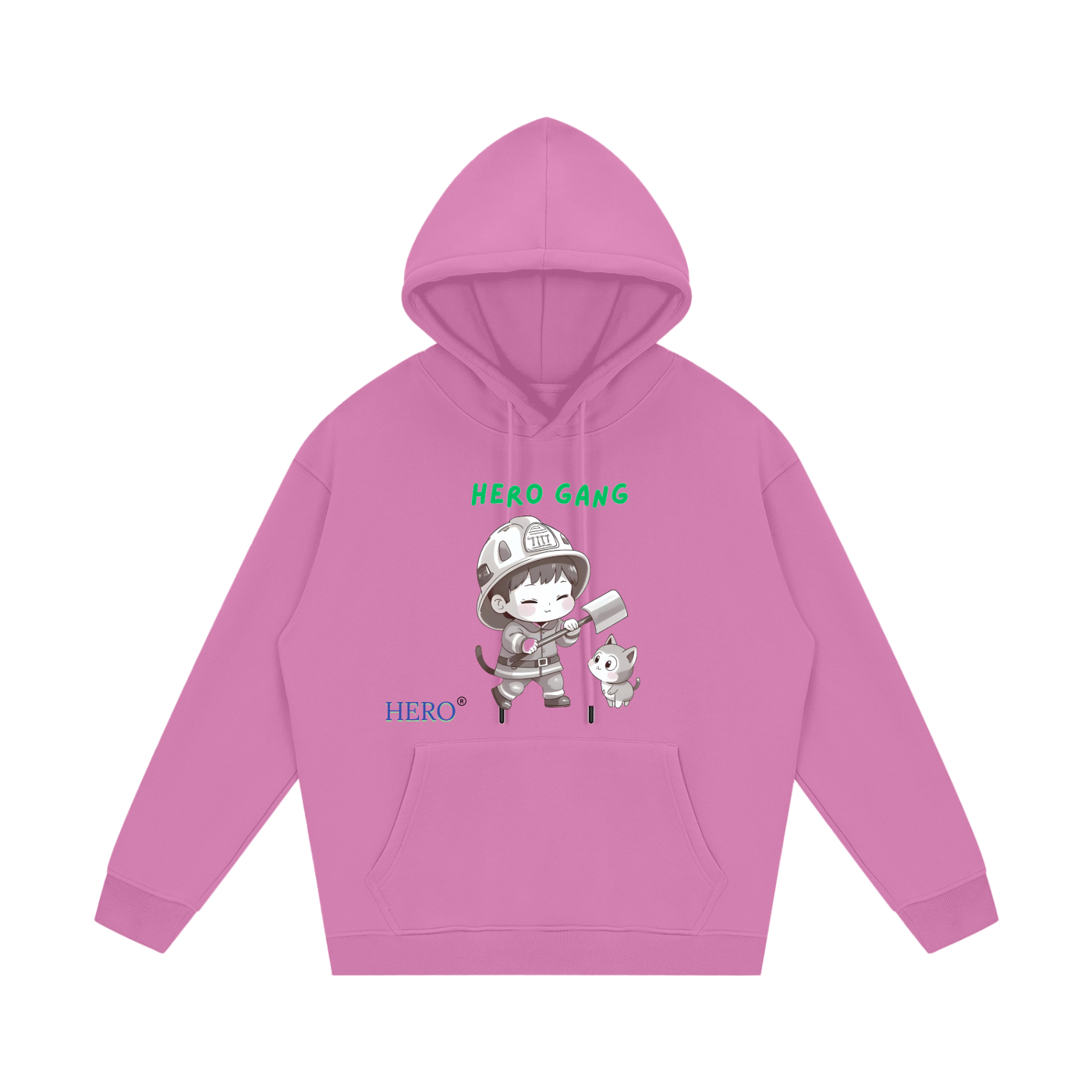 Streetwear Unisex Fleece Hoodie HERO GANG