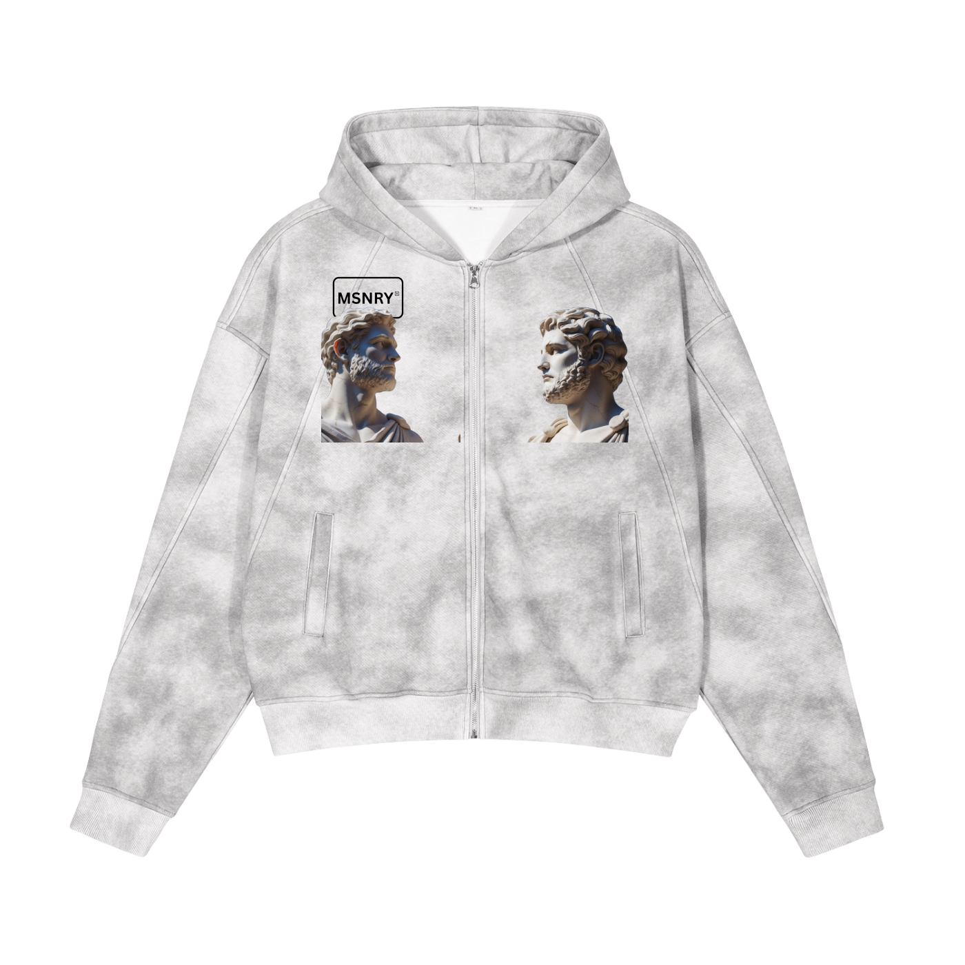 Dirty Washed "GREEK GODS" Fleece Hoodie