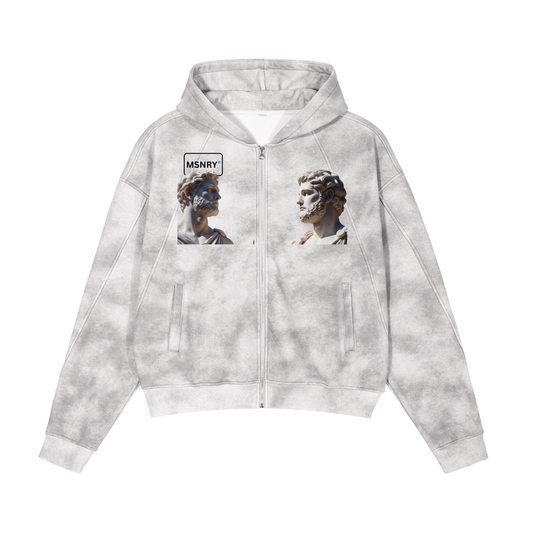 Dirty Washed "GREEK GODS" Fleece Hoodie