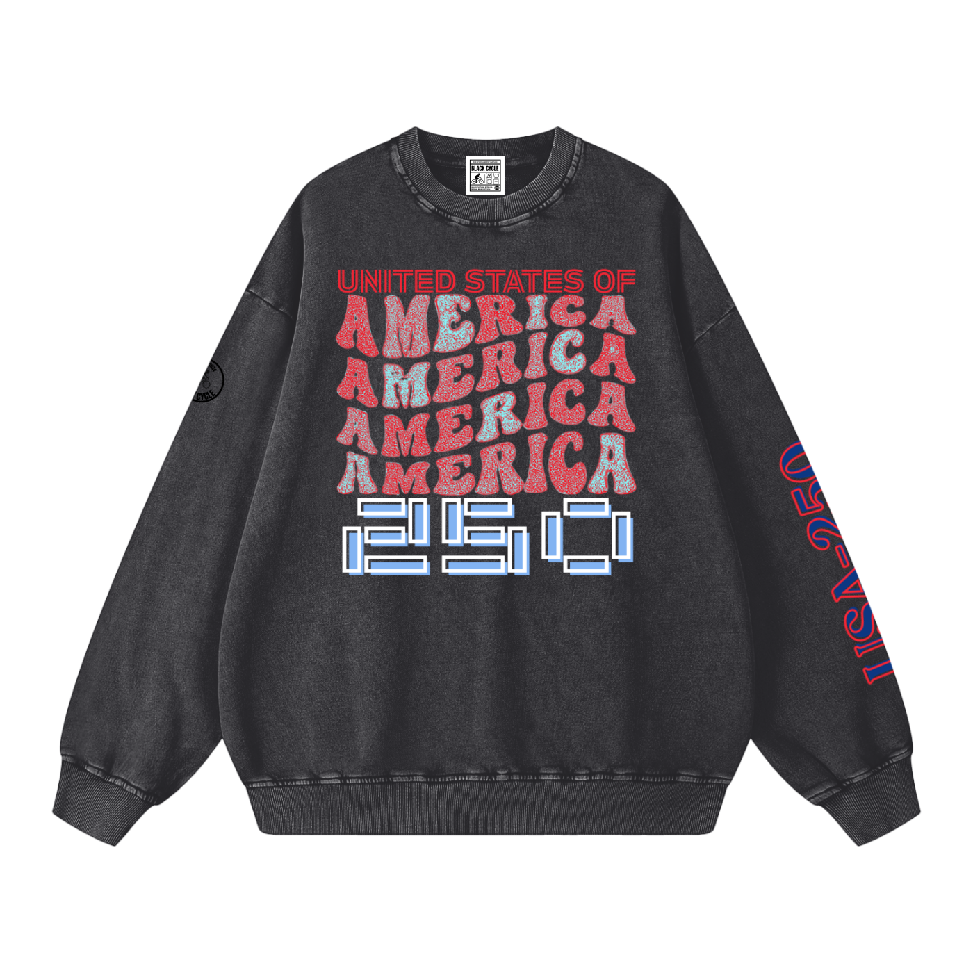 Snow Washed Oversized Sweatshirt