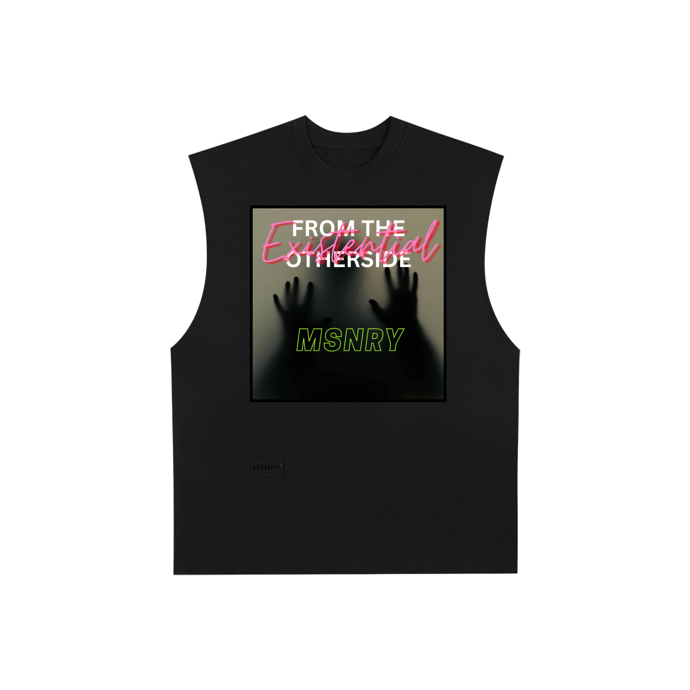 Raw Edge Cotton Tank Top