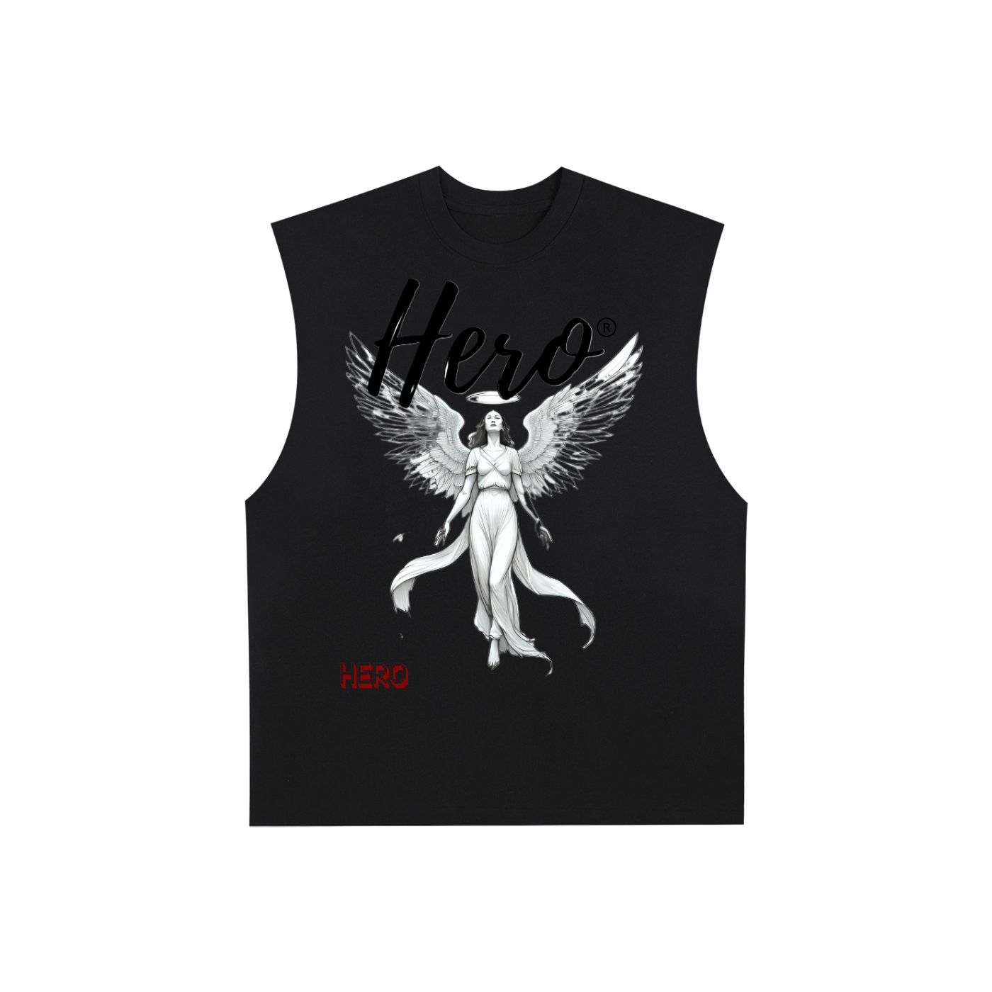 Raw Edge Cotton Tank Top