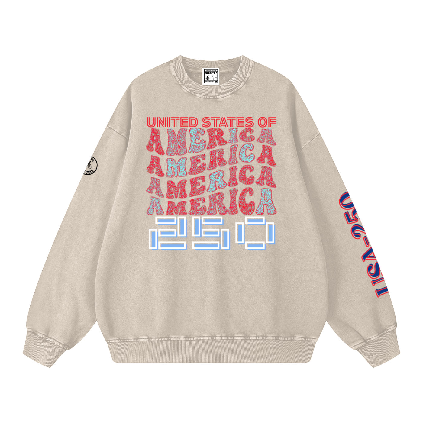 Snow Washed Oversized Sweatshirt