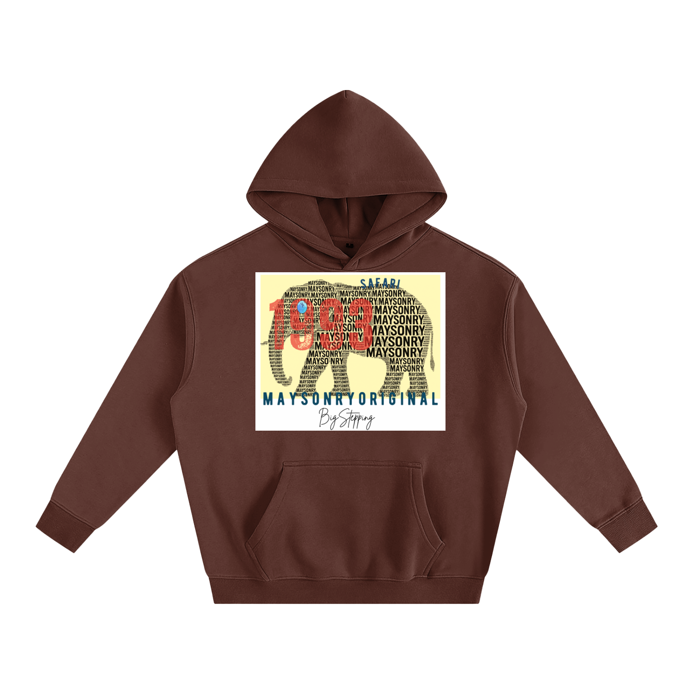 Oversize Fleeced Hoodie- MAYSON-ELEPHANT